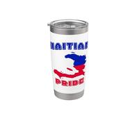 Bandiera della Repubblica di Haiti Uomini Donne Bambini Orgoglio haitiano Bicchiere termico in acciaio inox doppia parete