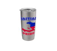 Bandiera della Repubblica di Haiti Uomini Donne Bambini Orgoglio haitiano Bicchiere termico in acciaio inox doppia parete