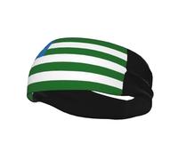 Bandiera della Repubblica di Montagna - 1 fasce per capelli da uomo e da donna, antiscivolo, traspiranti, fascia antisudore sportiva per palestra, basket, yoga