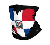Bandiera della Repubblica Dominicana A Forma di Cuore Unisex Headwrap Elastico Fascia per Capelli Multifunzione Sciarpa al Collo per Yoga Arrampicata Campeggio