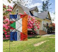 Bandiera della Repubblica Dominicana, bandiera dell'Irlanda, doppia faccia, 28x40 pollici, decorazione per esterni