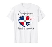 Bandiera della Repubblica Dominicana della Soia Hasta La Tambora Maglietta