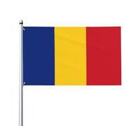Bandiera della Romania, bandiera decorativa stampata per esterni, per decorazioni per feste al chiuso o all'aperto - 3 * 5 piedi
