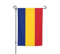 Bandiera della Romania da giardino decorativa 30,5 x 45,7 cm, antirughe e anti-sbiadimento, adatta per giardino, cortile, prato, balcone
