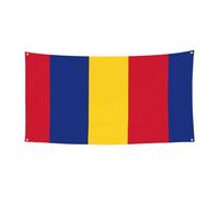 Bandiera della Romania Stampa Outdoor Hanging Banner Decor Per Auto Barca Giardino Party, Happy Holiday Xmas Halloween Banner