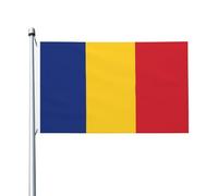 Bandiera della Romania stampata per feste all'aperto (91,4 x 152,4 cm) - ideale per giardino, cortile e decorazioni natalizie