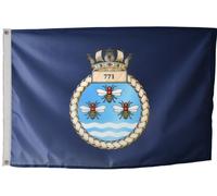 Bandiera della Royal Navy 771 Naval Air Squadron con occhielli - MOD LICENSED