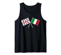 Bandiera della Sardegna Italia attraversata Sardinian Pride Design Canotta