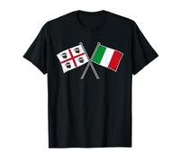 Bandiera della Sardegna Italia attraversata Sardinian Pride Design Maglietta