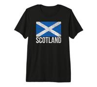 Bandiera della Scozia Saltire Croce di Sant'Andrea Scozzese Maglietta Premium