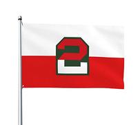 Bandiera Della Seconda Armata Degli Stati Uniti Bandiere Di Benvenuto Durevole Bandiera Da Cortile Divertente Garden Flag Per Patio Fattoria Esterni 90X150 Cm