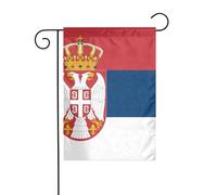 Bandiera della Serbia, immagine da giardino, decorazione da cortile, 12x18 pollici per giardino, terrazza, balcone