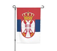 Bandiera della Serbia Stampa Festività Giardino Bandiere 30,5 x 45,7 cm Tutte Le Stagioni Bandiera Outdoor Yard Decor Per Patios