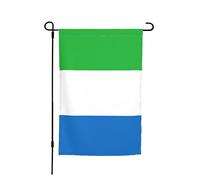 Bandiera della Sierra Leone, 12x18 pollici, piccolo striscione decorativo per giardino, casa e cortile, bifacciale