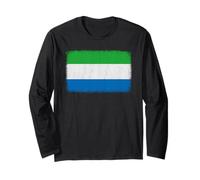 Bandiera della Sierra Leone grafica per uomini, donne, bambini Maglia a Manica