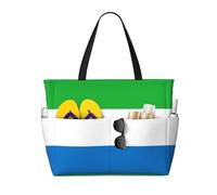 Bandiera della Sierra Leone multifunzionale Beach Travel Bag Multi Pocket Design alla moda adatto per vari luoghi all'aperto