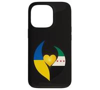 Bandiera della Siria e dell'Ucraina, amo l'Ucraina, amo la Siria Custodia per iPhone 13 Pro