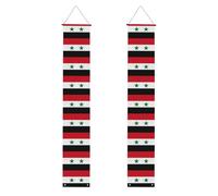 Bandiera della Siria Stampa Laurea Portico Banner - Riutilizzabile Giardino Portico Bandiere Outdoor Welcome Decor