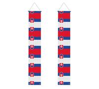 Bandiera della Slovacchia Laurea Portico Banner Decorazioni Appese Cartello Riutilizzabile Feste Universitarie Cerimonie Porta d'ingresso