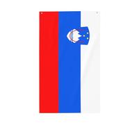 Bandiera della Slovenia. Bandiera decorativa per esterni 0,9 x 1,5 m, striscione verticale in poliestere
