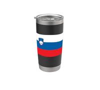 Bandiera della Slovenia Bicchiere termico in acciaio inox doppia parete