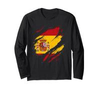 Bandiera della Spagna con Effetto strappato Patrimonio Maglia a Manica