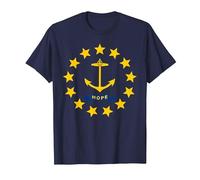 Bandiera della Speranza del Rhode Island Maglietta, Uomo, Navy, 6XL