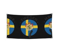 Bandiera della Svezia da appendere per feste di Halloween, confezione da 1, ideale per feste di Halloween e Natale