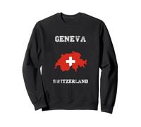 Bandiera della Svizzera Distressed Ginevra Pride Felpa