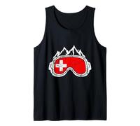 Bandiera della Svizzera Regalo Sci Sport Invernali Sci Snowboard Canotta