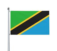 Bandiera della Tanzania 3x5 piedi, cartello da giardino decorativo