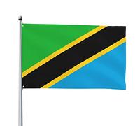 Bandiera della Tanzania 3x5 piedi, cartello da giardino decorativo