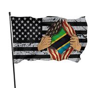Bandiera della Tanzania Blood Inside Me Bandiera 9,1 x 1,5 m Bandiere da muro dai colori vivaci e resistenti allo sbiadimento UV per esterni e interni