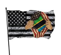 Bandiera della Tanzania Blood Inside Me Bandiera 9,1 x 1,5 m Bandiere da muro dai colori vivaci e resistenti allo sbiadimento UV per esterni e interni