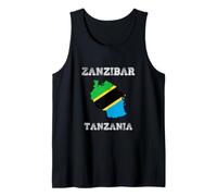 Bandiera della Tanzania Distressed Zanzibar Pride Canotta
