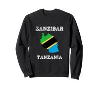 Bandiera della Tanzania Distressed Zanzibar Pride Felpa
