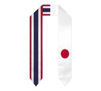 Bandiera della Thailandia Mix Bandiere Giappone Scialli Laurea Scialli Sash Stola Misto Studio Internazionale Fan National Pride Cheers