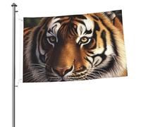 Bandiera della tigre del Bengala, 0,6 x 0,9 m, stampa su entrambi i lati, bandiere da giardino, bandiera da cortile per esterni, bandiere per vacanze, banner regalo con occhielli, sfondo fotografico
