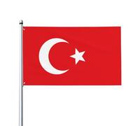 Bandiera della Turchia, bandiera decorativa stampata per esterni, per decorazioni per feste al chiuso o all'aperto - 3 * 5 piedi