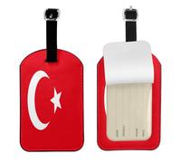 Bandiera della Turchia di alta qualità elegante per valigie etichette per bagagli da viaggio con carta personalizzata e copertura privacy