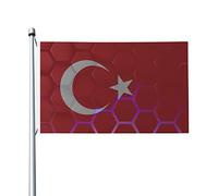 Bandiera Della Turchia Durevole Garden Flag Resistente Alle Intemperie Bandiere Da Giardino Decorazione Per Patio Fattoria All'Aperto 90X150Cm
