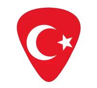 Bandiera della Turchia Stampa Organizer Scatola di Immagazzinaggio Spessore Differente Plettri Per Chitarra Acustica