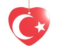 Bandiera della Turchia stampa regali di nozze personalizzati, Mr & Mrs Natale ornamento acrilico per sposi e coppie