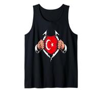 Bandiera della Turchia Strappata Grafica Turca Pride Roots Canotta