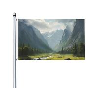 Bandiera della valle - Bandiera da giardino su entrambi i lati, resistente allo sbiadimento, per esterni, con occhielli in metallo, per prato, patio, casa, decorazione per la casa