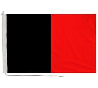 Bandiera della Valle d'Aosta con corda e levetta - fatta a mano nel Regno Unito