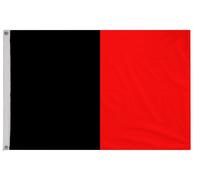 Bandiera della Valle d'Aosta con occhielli - fatta a mano nel Regno Unito