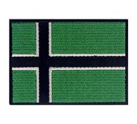 Bandiera della Vinland Vichingo Emblema Leif Erikson Termoadesiva Cucibile Ricamata Toppa