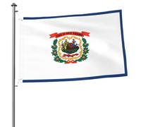 Bandiera della Virginia Occidentale 2 x 3 bandiera su entrambi i lati, resistente e decorativa, ideale per giardino, camera da letto e decorazione per feste