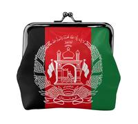 Bandiera dell'Afghanistan piccola borsa per il trucco per borsa, borsa portaoggetti per carte di credito con serratura a bacio borsa portaoggetti retrò compatta multifunzionale borsa per il cambio,
